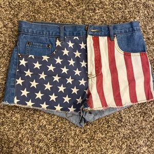 American flag shorts